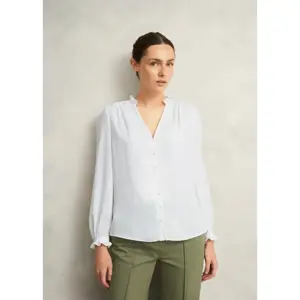 Hobbs London Ivory Rosalie Long Sleeve Blouse